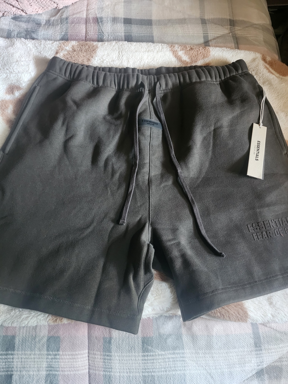 Fear of God Essentials Men’s Off Black Sweat Shorts
